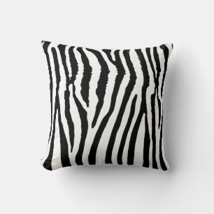 Coussin Lancer l'oreiller avec imprimé zèbre
