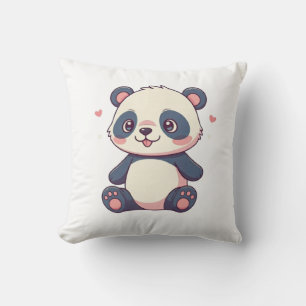Coussin lancer l'oreiller avec la conception de panda bébé