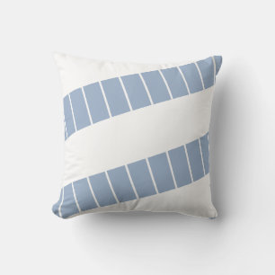 Coussin Lancer l'oreiller Bleu et blanc bande