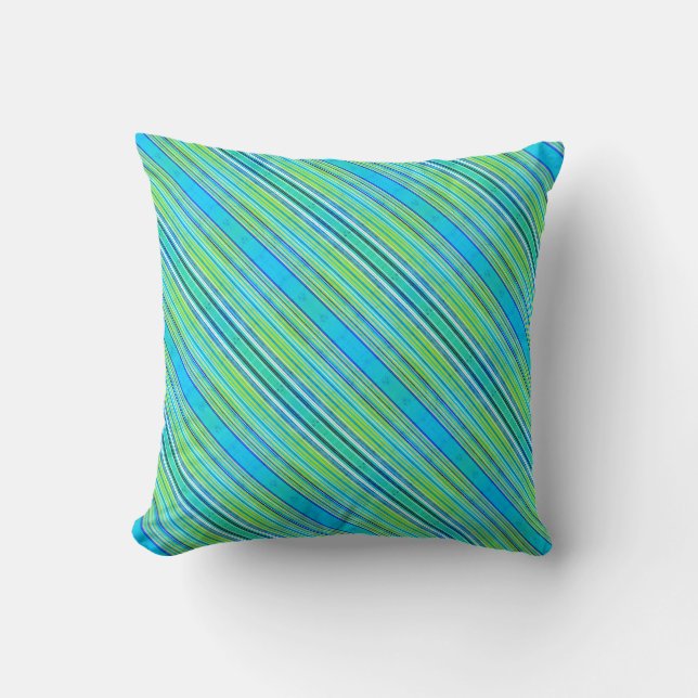 Coussin Lancer l'oreiller en vert (Recto)