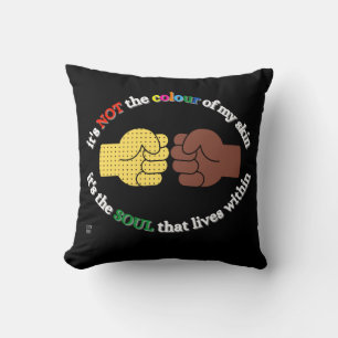 Coussin lancer l'oreiller "END RACISM"