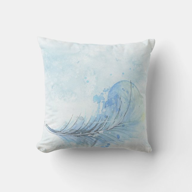 Coussin Lancer l'oreiller/la plume (Recto)