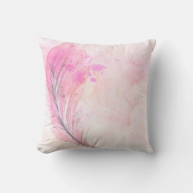 Coussin Lancer l'oreiller/la plume (Recto)
