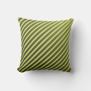 Coussin Lancer l'oreiller/les bandes vertes