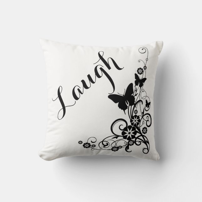 Coussin Lancer l'oreiller/rire (Recto)
