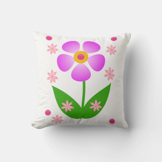 Coussin lancer pillow decor floral (Recto)