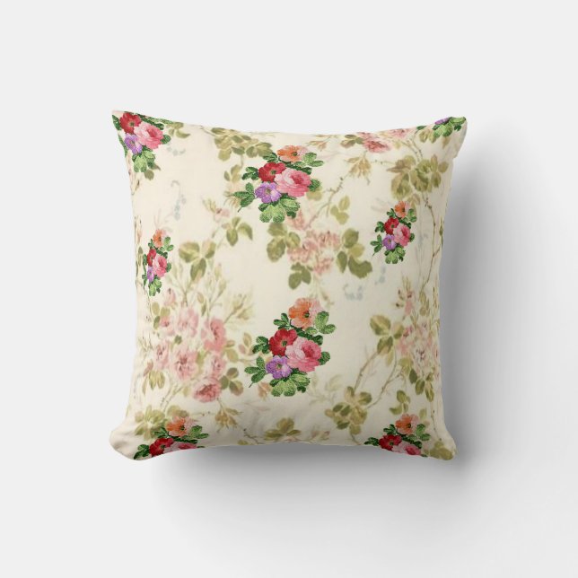Coussin lancer pillow decor floral (Recto)