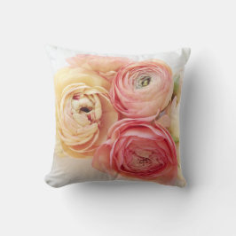 Coussin lançons l'oreiller de couleurs chaudes ranunculus
