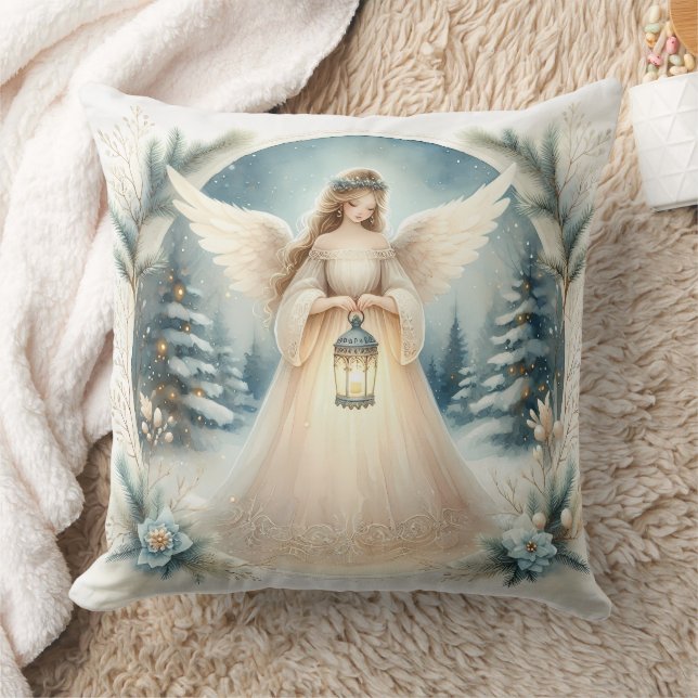 Coussin L'ange céleste d'hiver Lanterne de l'Espoir (Couverture)