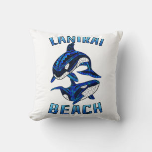 Coussin Lanikai Beach Hawaii Vacances Orques de baleines t