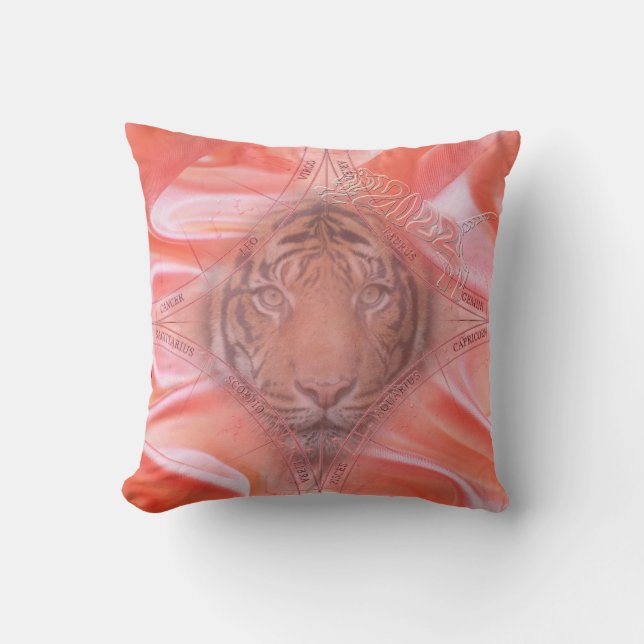 Coussin L'année de l'Oreiller de Tigre (Recto)