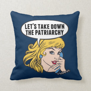 Coussin L'anti-patriarcat féministe féministe amusante d