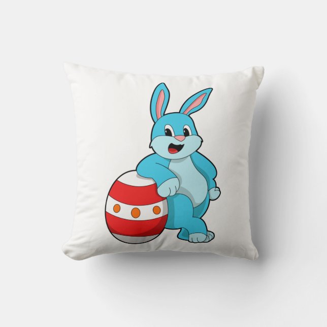 Coussin Lapin avec oeuf de Pâques (Recto)