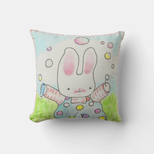 coussin lapin bulle