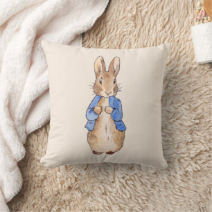 Coussin Lapin classique en veste bleue