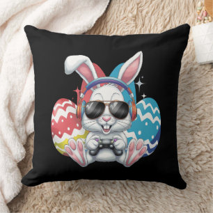 Coussin Lapin de Pâques Joyeuses Jeux de joueur Jeux vidéo