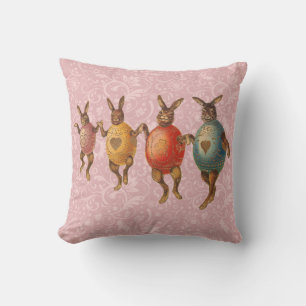 Coussin Lapin de Pâques Œufs Dansants