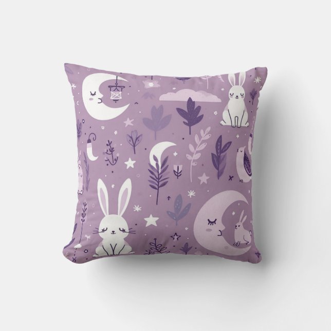 Coussin lapin et lune (Recto)