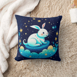 Coussin Lapin rêveur