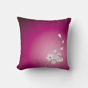 Coussin Lapins de neige japonais et Sakura
