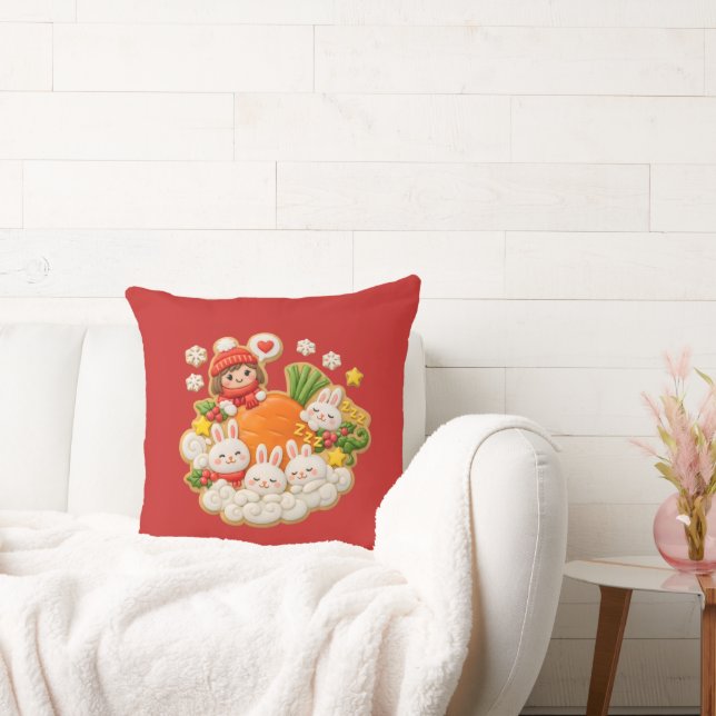 Coussin Lapins d'hiver (Canapé)