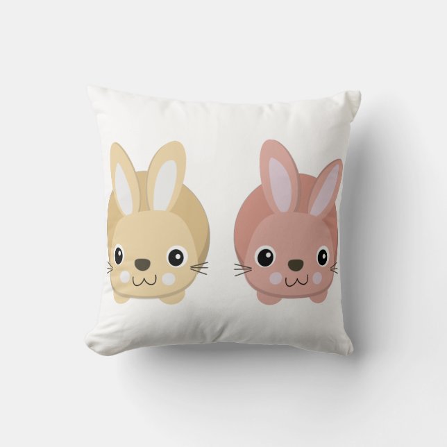 Coussin Lapins Mignons (Recto)