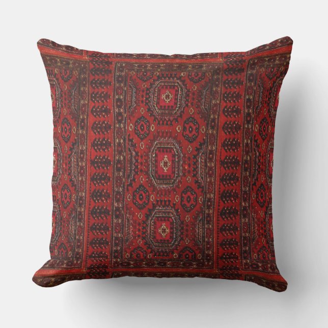 Coussin L'apparence    du tapis oriental - le grunge rouge (Recto)