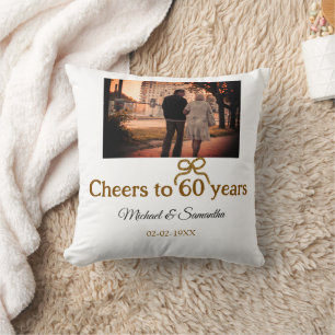 Coussin L'arc d'or applaudit à 60 ans de mariage