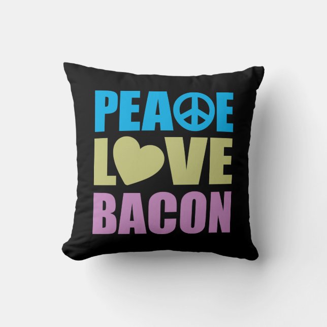 Coussin Lard d'amour de paix (Recto)