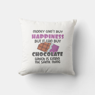 Coussin L'argent ne peut pas acheter le bonheur, mais il p