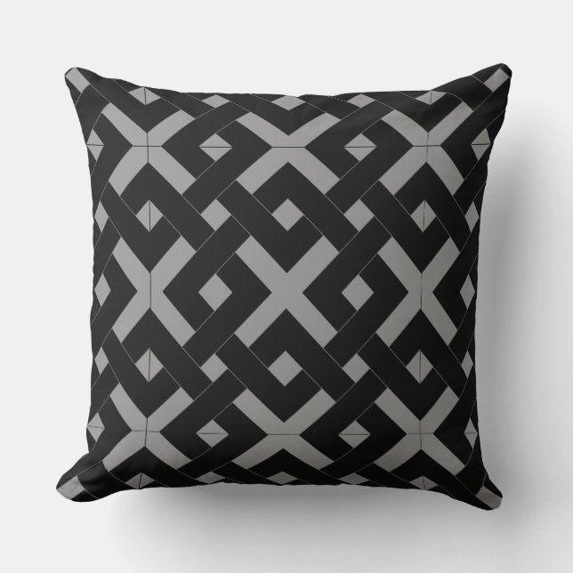 Coussin L'armure de panier d'art déco détendent le motif (Recto)