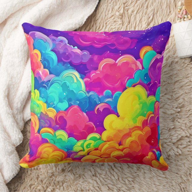 Coussin L'Art Cloudscape coloré (Couverture)