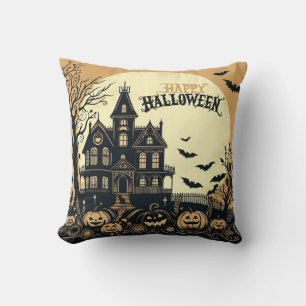 Coussin L'art d'Halloween vintage