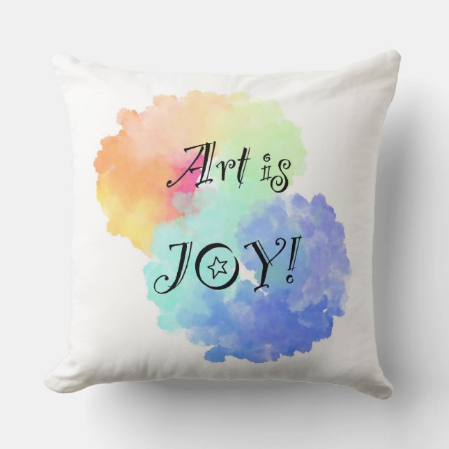 Coussin L'art est la joie (Recto)