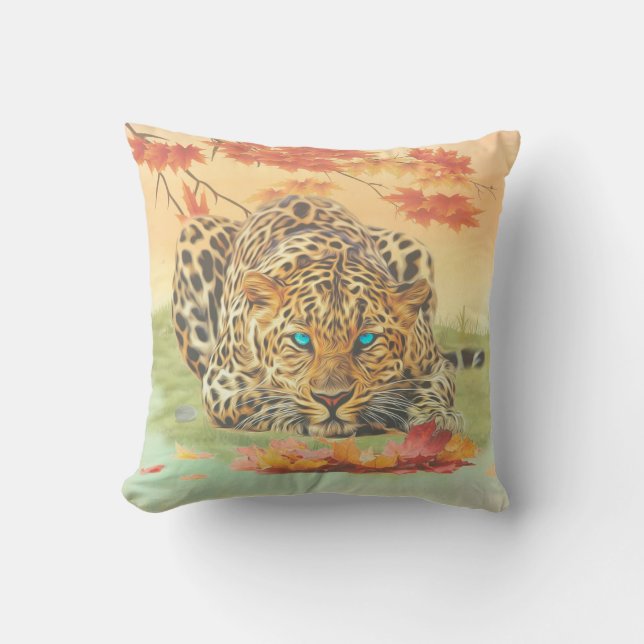 Coussin L'art léopard (Recto)