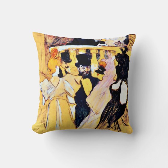 Coussin L'art Toulouse-Lautrec : à l'Opéra (Recto)