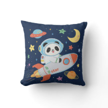 l'astronaute bleu et orange Panda