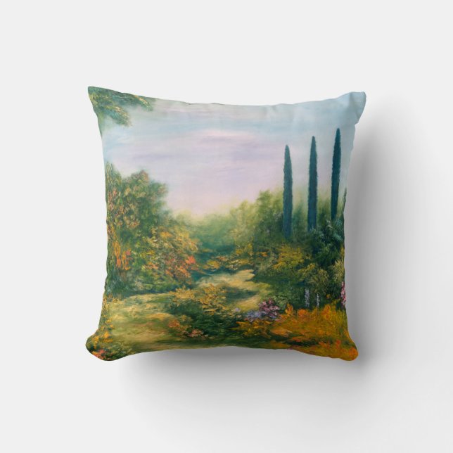 Coussin L'atmosphère 1996 de la Toscane (Recto)