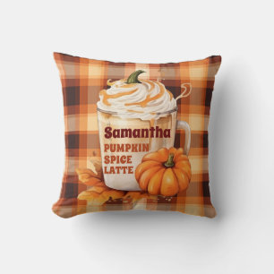 Coussin Latte d'épices Citrouille personnalisée
