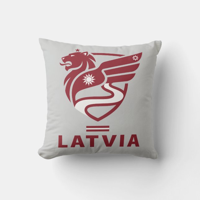 Coussin Latvia Baltic State Northern Europe (Recto)