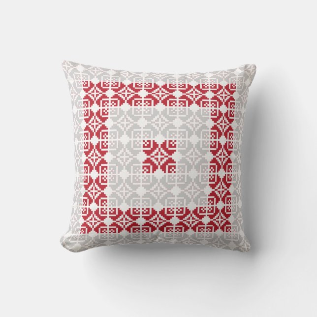Coussin Latvian Morning SUN motif géométrique I (Recto)