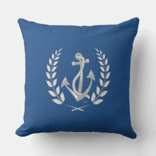 Coussin Laurel Wreath, Ancre nautique avec corde