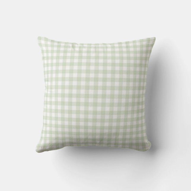 Coussin Lauren Green Plaid (Verso)