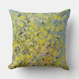 Coussin Lauren Rosenberg Forsythia Fleur Originale