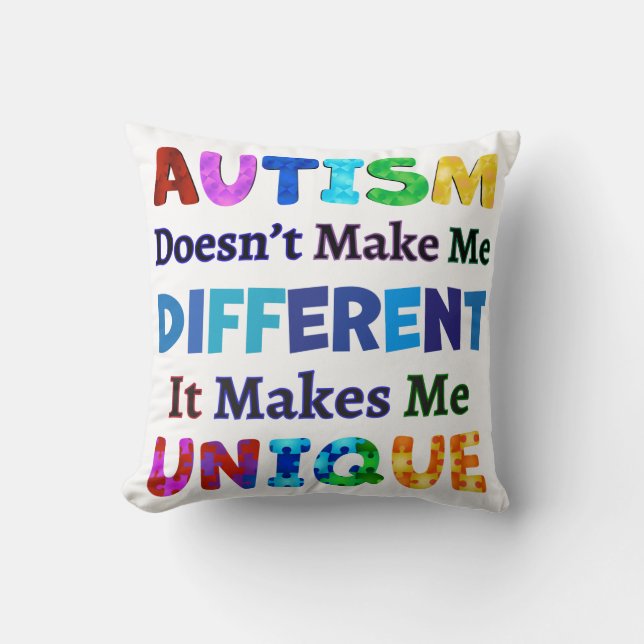 COUSSIN L'AUTISME ME REND UNIQUE (Recto)