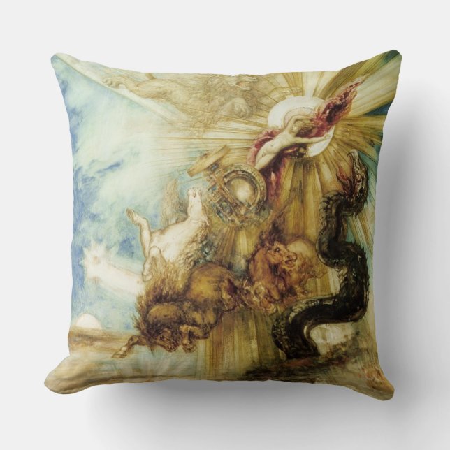 Coussin L'automne du Phaethon (la semaine sur le papier) (Recto)