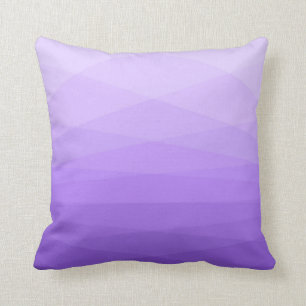 Coussin Lavande Abstraite Polygonale Design Jeu d'oreiller