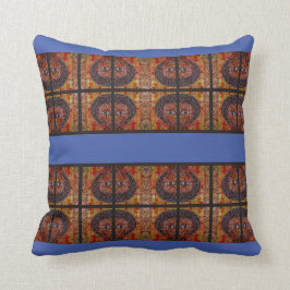 Coussin Lavande bleu Accent éthiopien traditionnel Thon 