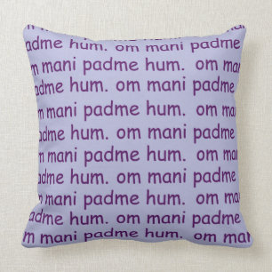 Coussin Lavande de bourdonnement de l'OM Mani Padme