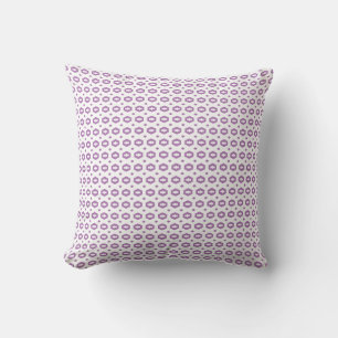 Coussin Lavande et Blanc : Geometriana